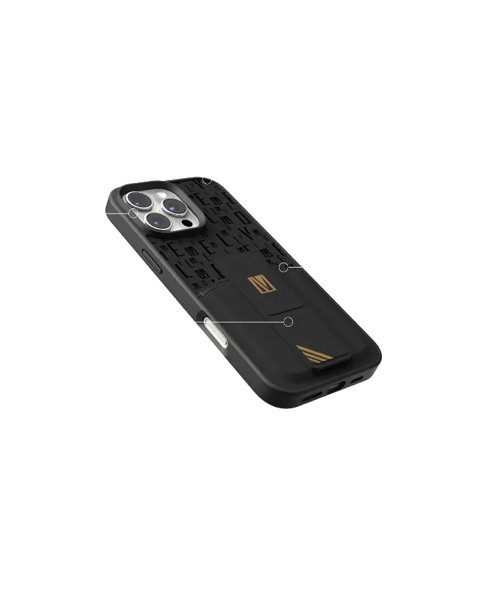 Levelo Morphix Gripstand Case With Cardholder For iPhone 16 Pro Max 1